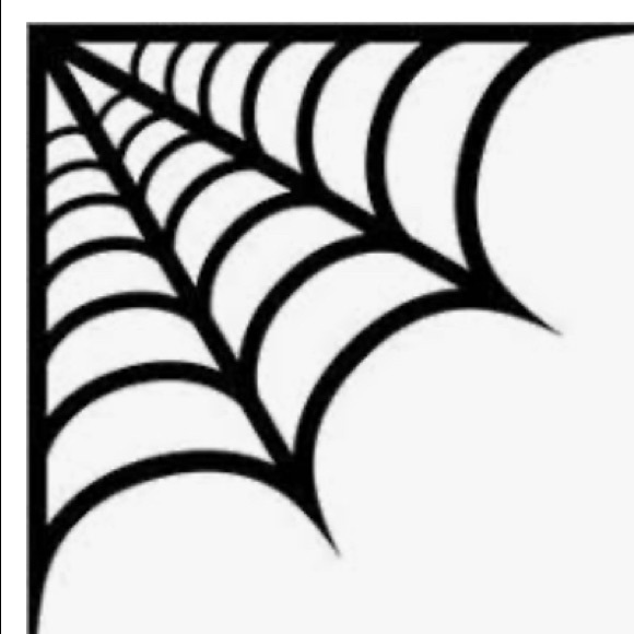 Lot of 3 Spider Web Vinyl Decals 4x4 inches each - Picture 3 of 3